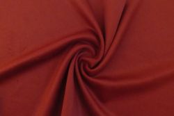 Ex Hobbs Deadstock Designer Wool Jacketing Tweed Plain - Maroon