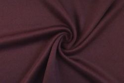 Ex Hobbs Deadstock Designer Wool Jacketing Tweed Plain - Wine