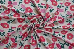 Ex Hobbs Deadstock Designer Luxury Stretch Jersey Abstract Floral Digital Print