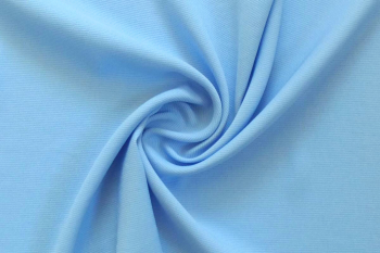 Ex Issey Miyake Deadstock Designer Superior Quality Popcorn Crepe Satin - Cornflower Blue