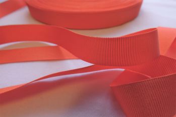 15mm Grosgrain Ribbon Peach - Reel of 100m