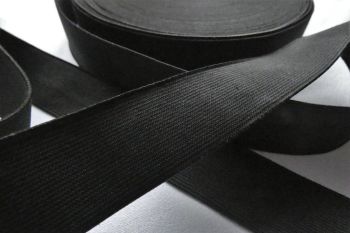 32mm Black Elastic Extra Strong - 25m Reel