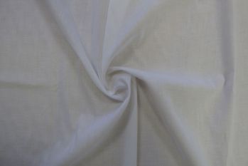 100% Cotton Plain Lawn - White