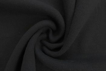 Ex Hobbs Deadstock Designer Knitted Wool Cosy-Feel Rib - Black