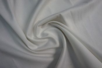 Cotton/Spandex Drill Plain - White