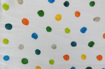 IT-DD022 Deadstock 100% Cotton Poplin Digital Spot Print - Emerald
