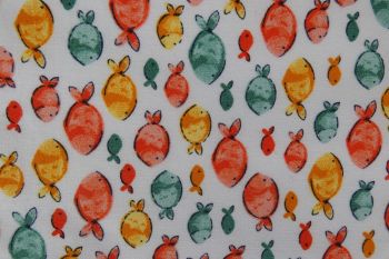 IT-DD089 Deadstock 100% Cotton Poplin Digital Print - Fishes