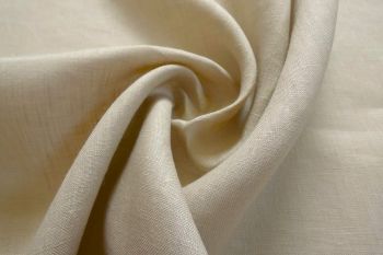 Ex Paul Smith Designer Deadstock Soft Lightweight Pure Linen - Natural