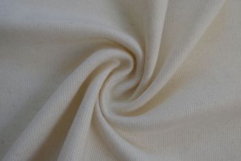 Ex Hobbs Deadstock Designer Knitted Chunky Wool Rib - Ivory