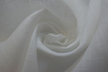Ex Paul Smith Designer Deadstock Italian-Made Soft Light-Weight Pure Linen - Off White