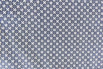 IT-DD116 Deadstock 100% Cotton Digital Motif Print - Navy