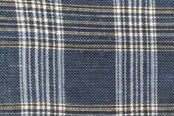 IT-DD149 Deadstock 100% Linen Tweed Check - Denim Blue