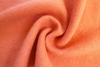 Ex Max Mara Deadstock Designer Cosy Merino Wool-Mix Knitted Jersey Plain - Peach