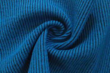 Ex Max Mara Deadstock Designer Chunky Self-Stripe Rib Knitted Wool-Mix - Turquoise