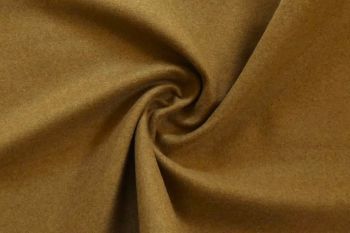 Ex Hobbs Deadstock Designer Felted Wool Coating Plain - Camel