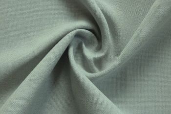 Ex Italian Deadstock Designer Canvas Plain - Silver Grey 