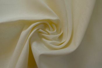 Ex Paul Smith Deadstock Designer 100% Heavy Coarse Linen Plain - Clotted Cream