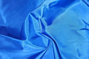 Ex Issey Miyake Deadstock Designer Deluxe Acetate Ribbed Satin - Peacock Blue