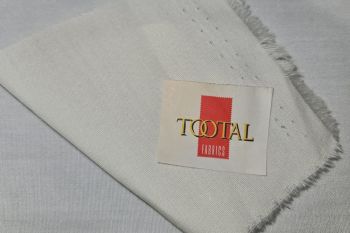 Ex Tootal Deadstock Designer Superior Quality 100% Cotton Poplin Plain - Chantilly Cream