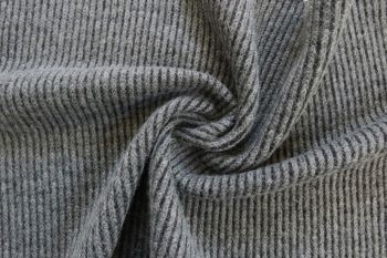 Ex Hobbs Designer Deadstock Chunky Rib Knitted Wool - Marl Grey