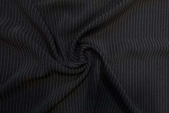 Ex Karen Millen Super Quality Triple Crepe Suiting Pinstripe