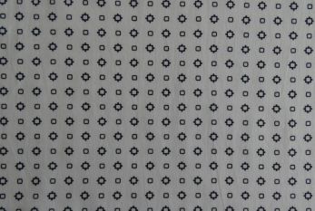 Deadstock 100% Cotton Poplin Digital Square Print - White