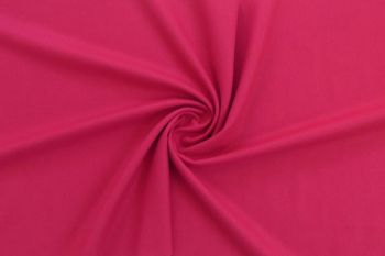 Ex Hobbs Deadstock Designer Wool Jacketing Tweed Plain - Fuchsia Pink