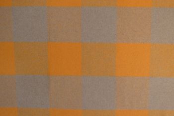 Ex Hobbs Deadstock Designer Wool Jacketing Tweed Check - Ochre/Dove Grey