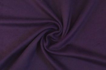 Ex Hobbs Deadstock Designer Wool Jacketing Tweed Plain - Purple