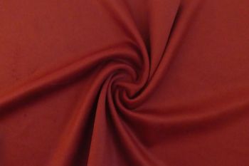 Ex Hobbs Deadstock Designer Wool Jacketing Tweed Plain - Maroon