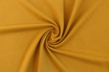 Ex Hobbs Deadstock Designer Wool Jacketing Tweed Plain - Mustard