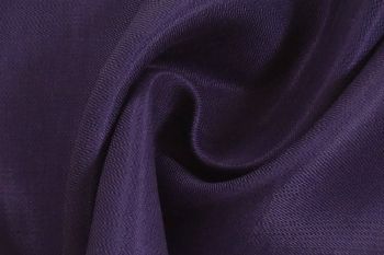Ex Issey Miyake Deadstock Designer 100% Heavy Linen Textured Suiting - Violet