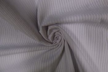 Ex Paul Smith Deadstock Designer 100% Cotton Seersucker Shirting - White/Lilac