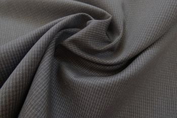 Ex Paul Smith Deadstock Designer Cotton Soft Textured Canvas - Black/Charcoal Grey