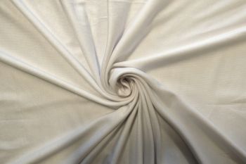 Ex Designer Soft Viscose Jersey Plain - White