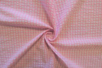 SW580 - Gingham Seersucker Check - Baby Pink